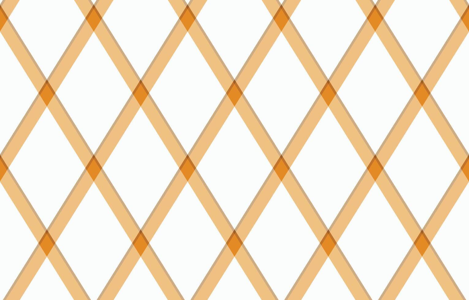 Abstract geometric pattern featuring a repeating diamond lattice design in warm orange and white. vector