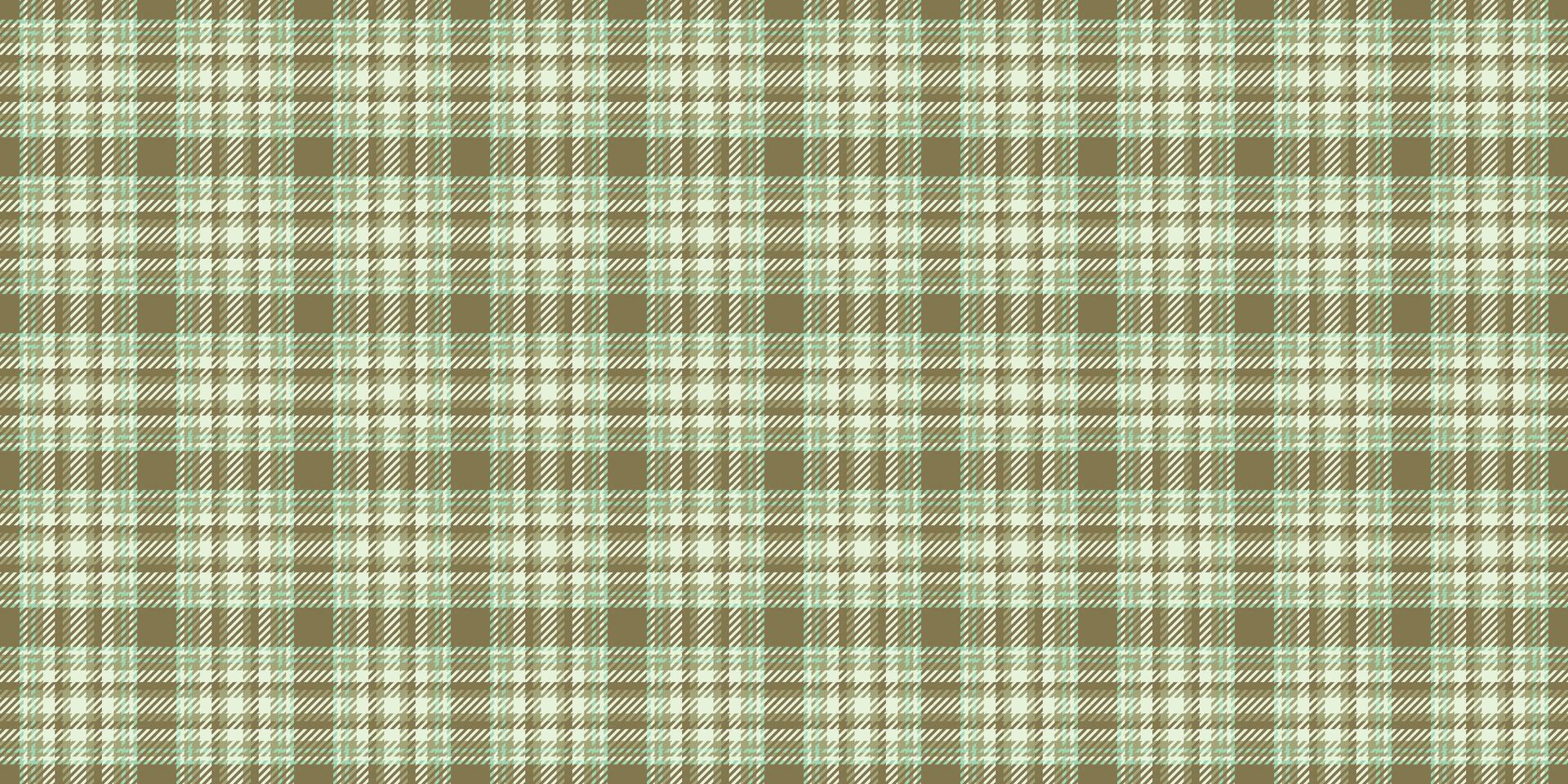 Subtle green and brown plaid pattern. Perfect for textile design, website backgrounds, or packaging. Evokes feelings of calm, nature, and rustic charm. Versatile and stylish repeat texture. vector