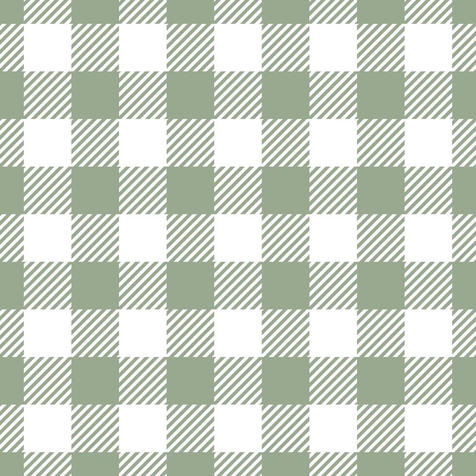 Elegant sage green and white gingham pattern. Perfect for textile design, website backgrounds, or crafting projects. vector