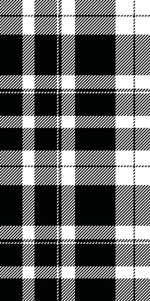 Stylish black and white plaid pattern. Perfect for textile design, fashion, website backgrounds, and print projects. vector