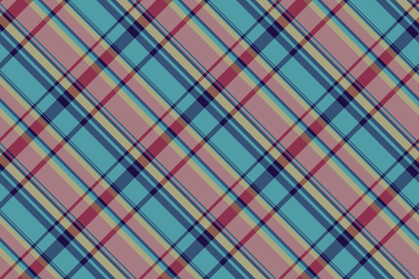 Trendy tartan pattern with blue, red, and beige tones. Textile design for fashion, interiors, or backgrounds. Classic style with a modern color palette. vector