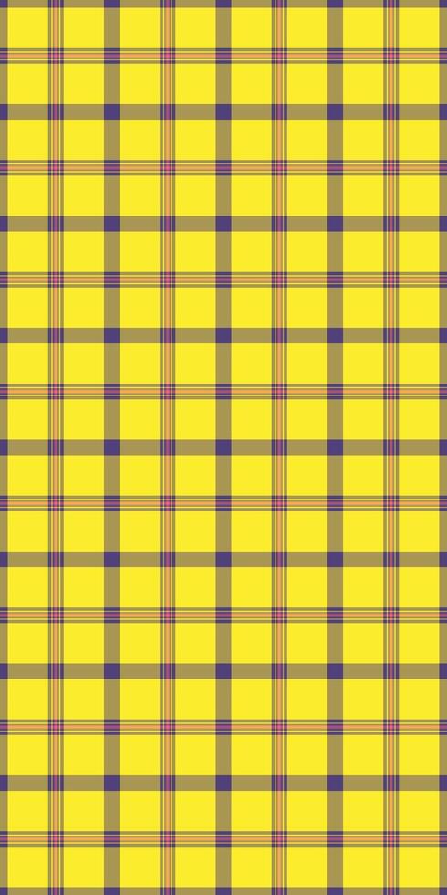 Multicolor tartan seamless, veil background fabric textile. Card texture pattern plaid check in yellow and orange colors. vector
