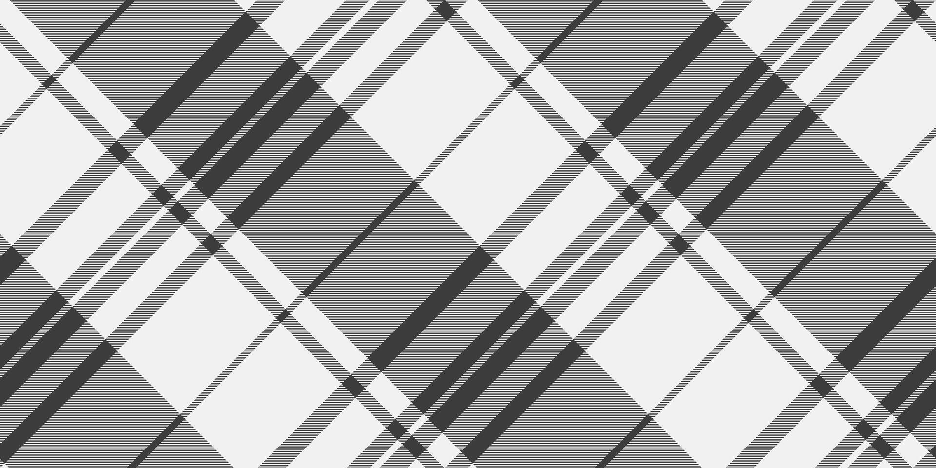 Sixties plaid texture check, uniform textile tartan. Mesh background seamless fabric pattern in white and grey colors. vector