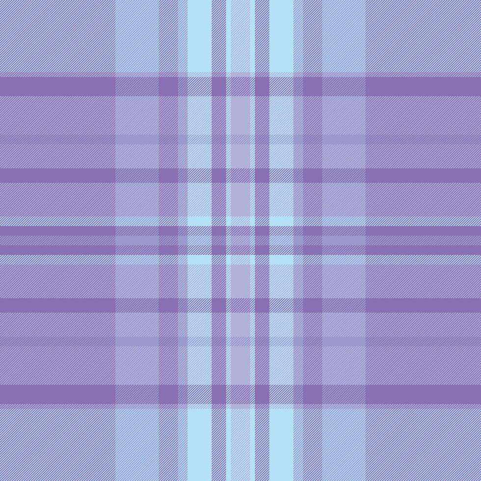 Pastel plaid pattern in blue and purple. Classic design for textiles, backgrounds, or creative projects. Versatile for print or digital use. vector