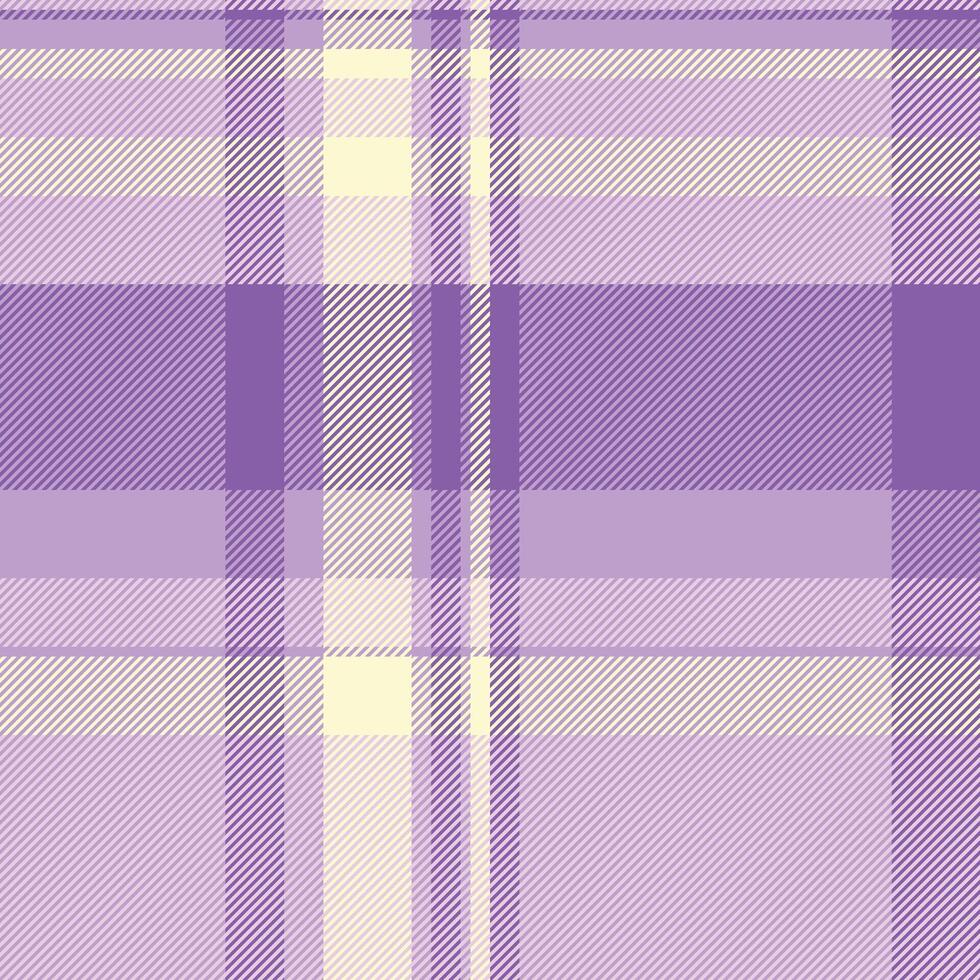 Soft lavender and pale yellow plaid pattern. A delicate, subtle texture perfect for backgrounds, textile designs, or website elements. Evokes feelings of calmness and serenity. vector