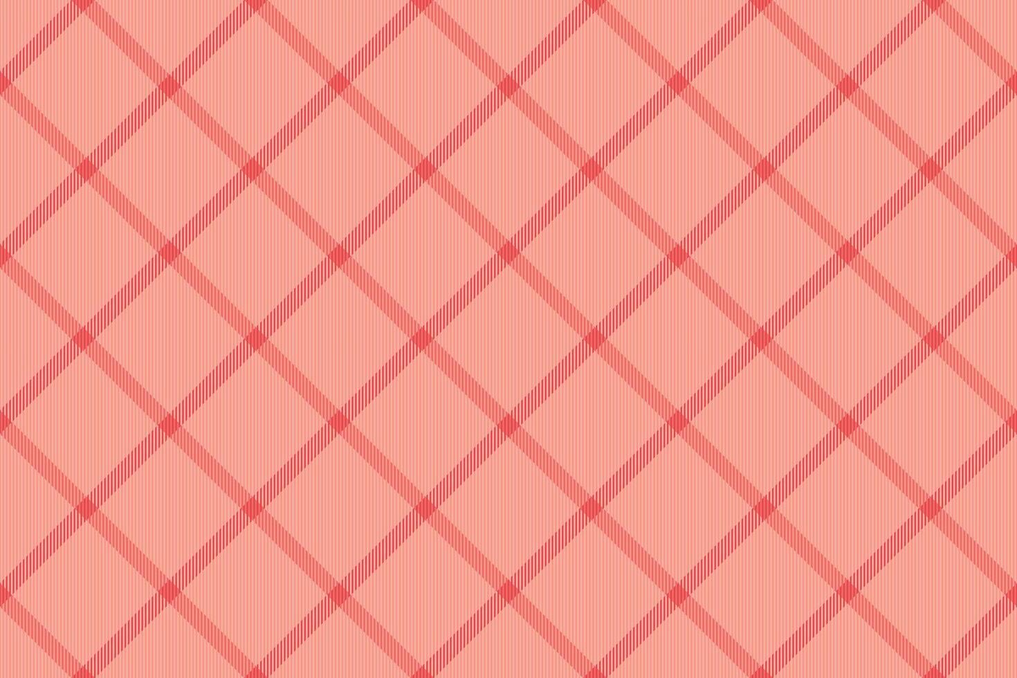 Subtle coral pink crisscross plaid pattern. Perfect for backgrounds, textiles, and branding. vector