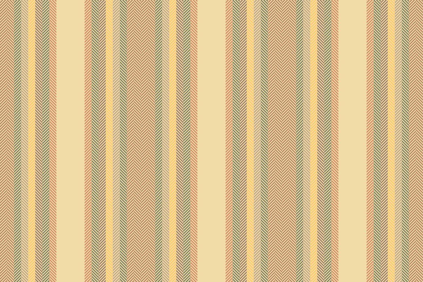 Conceptual pattern seamless stripe, rough background lines . Iconic texture fabric textile vertical in amber and orange colors. vector