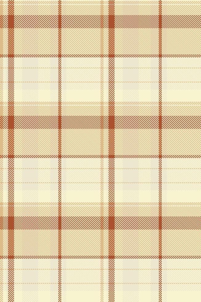 Elegant cream and brown plaid pattern. Perfect for textile design, fashion, home decor, or website backgrounds. vector