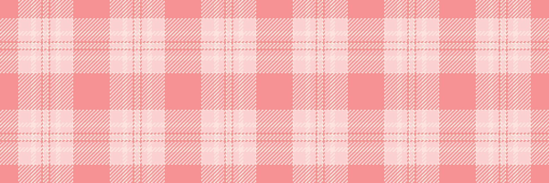 Soft coral pink and white checkered pattern. A delicate, subtle texture ideal for backgrounds, textiles, or website designs. Evokes feelings of calmness and femininity. vector