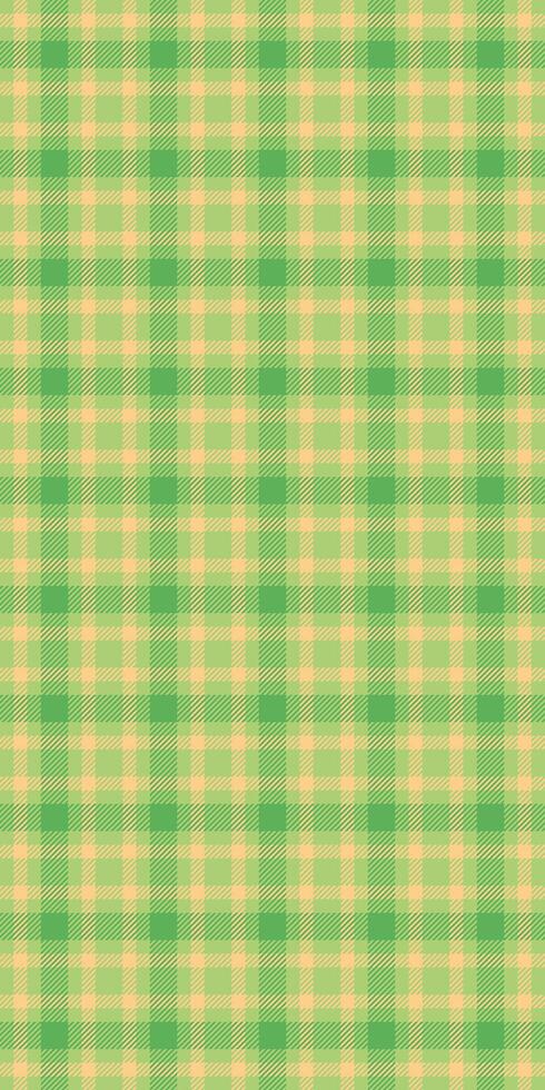 New york plaid background, modern pattern texture fabric. Style seamless textile tartan check in green and amber colors. vector