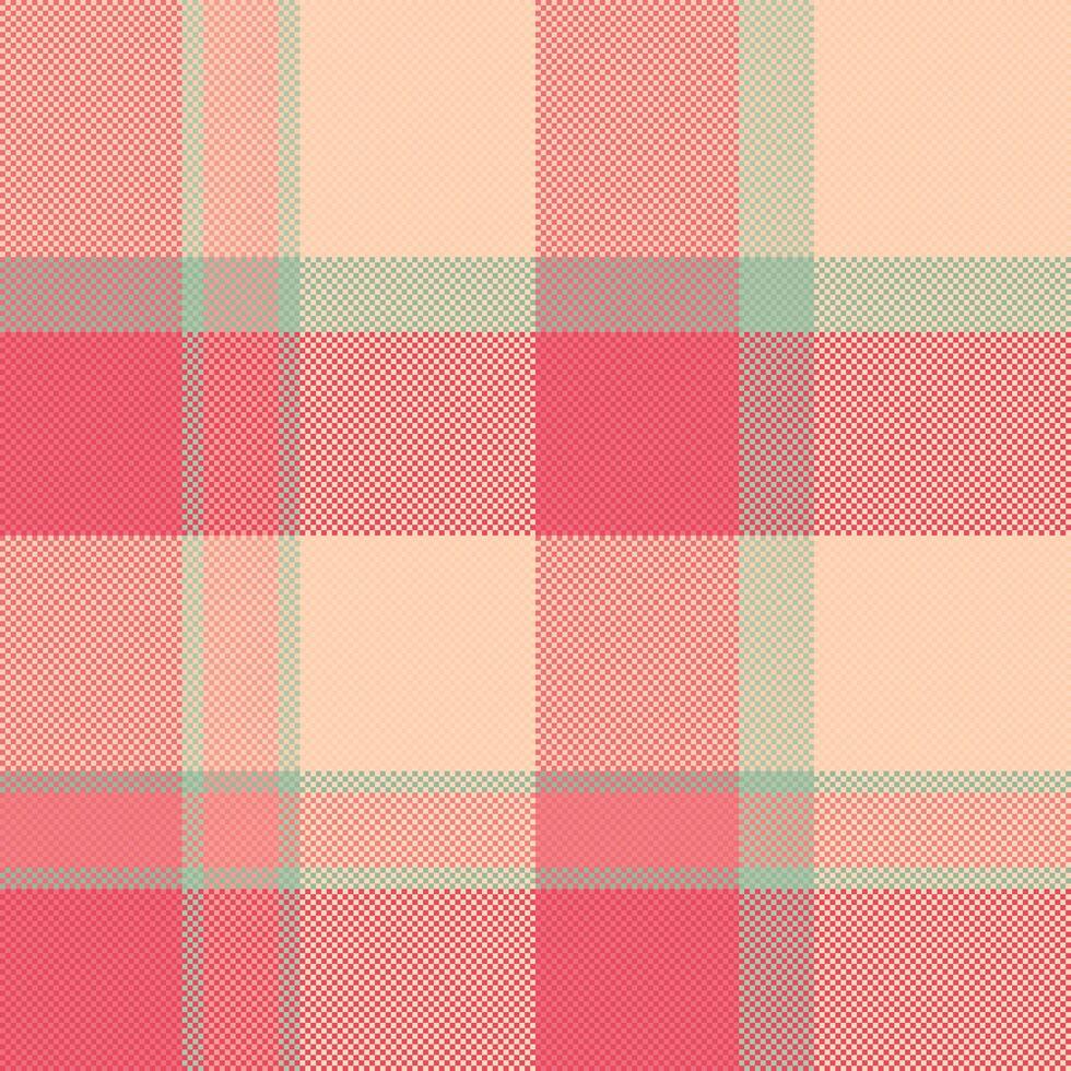 Subtle plaid pattern in pastel colors, creating a soft, calming texture. Ideal for backgrounds, textiles, or adding a touch of retro design to any project. vector