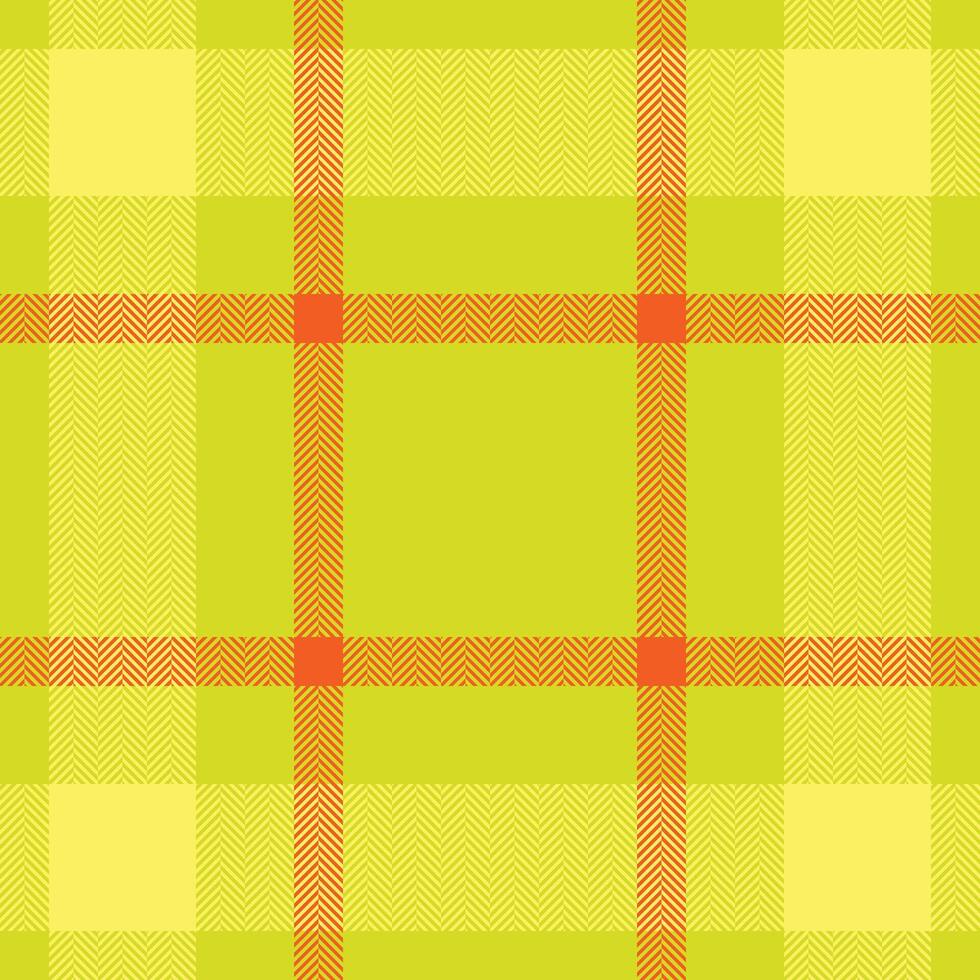 Vibrant lime green and orange herringbone plaid pattern. Perfect for textile design, website backgrounds, or fashion projects. vector