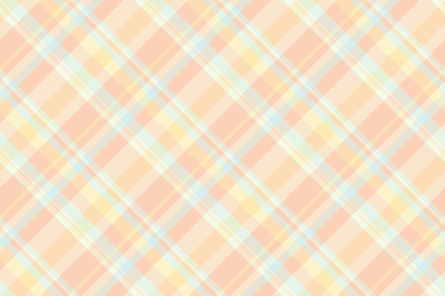 Pastel plaid pattern. Soft, calming texture. Suitable for backgrounds, textiles, and graphic design. Conveys warmth and gentle energy. vector