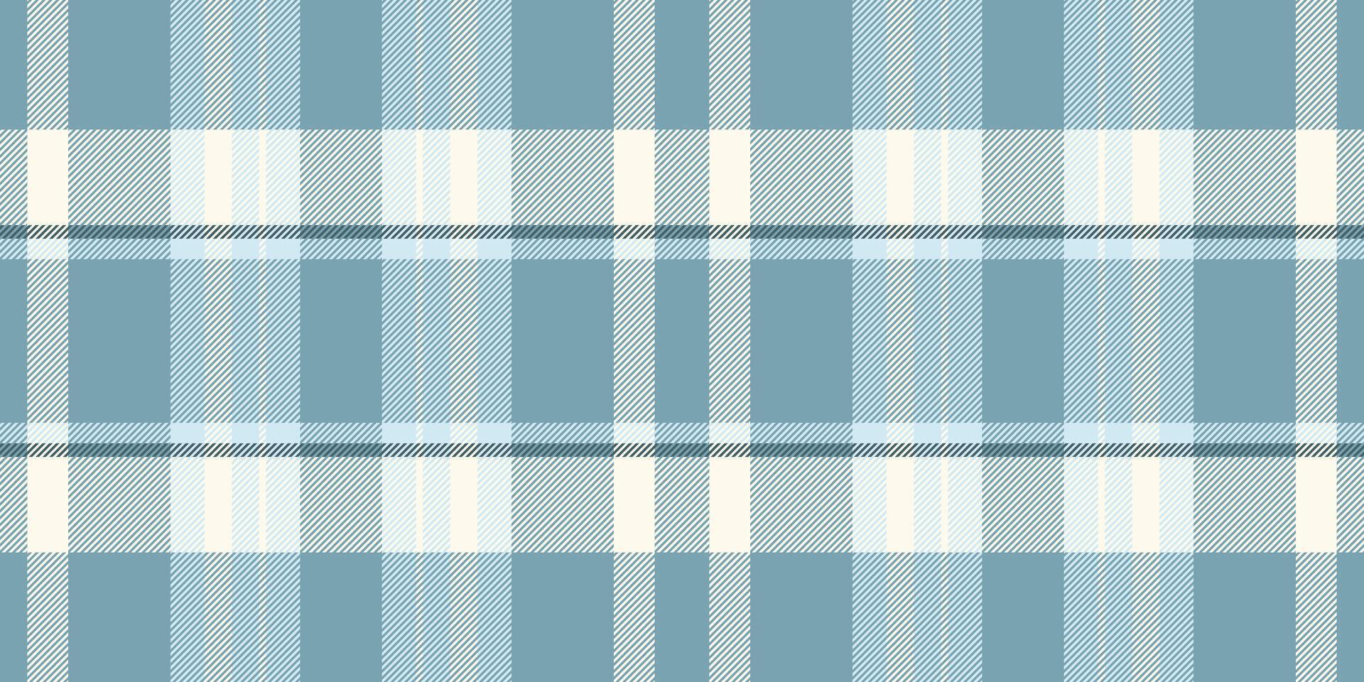 Seamless pastel blue and cream plaid pattern. Perfect for textile design, fashion, websites, or any project needing a calm, sophisticated texture. vector