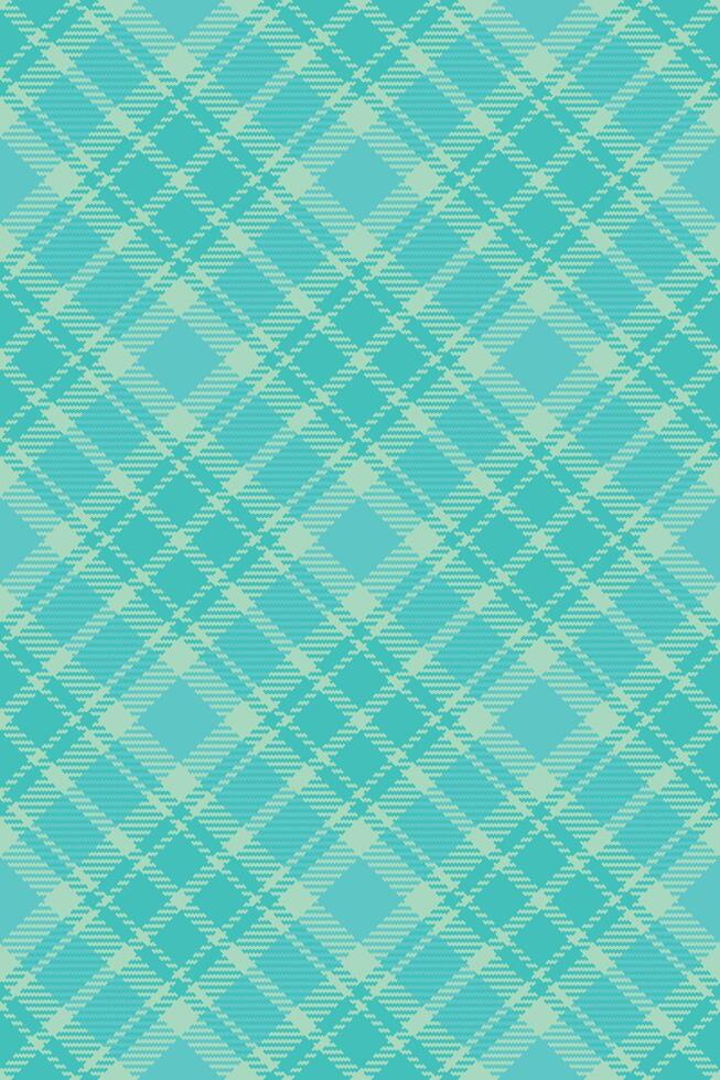 Seamless aqua and mint green plaid pattern. Perfect for textile design, wallpaper, or web backgrounds. This vibrant, geometric texture evokes feelings of freshness and tranquility. vector