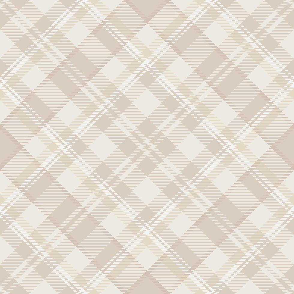 Elegant neutral plaid pattern. Subtle beige and cream tones create a sophisticated textile design perfect for website backgrounds, fashion, or home decor projects. Evokes feelings of warmth and calm. vector