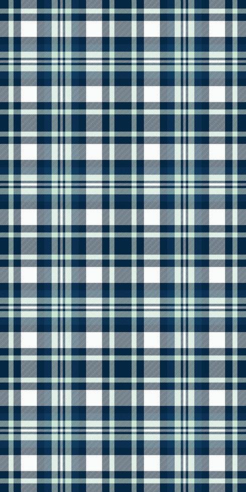 Seamless teal and navy plaid pattern. Perfect for textile design, website backgrounds, or fashion projects. Clean, classic, and versatile, this image evokes feelings of freshness and sophistication. vector