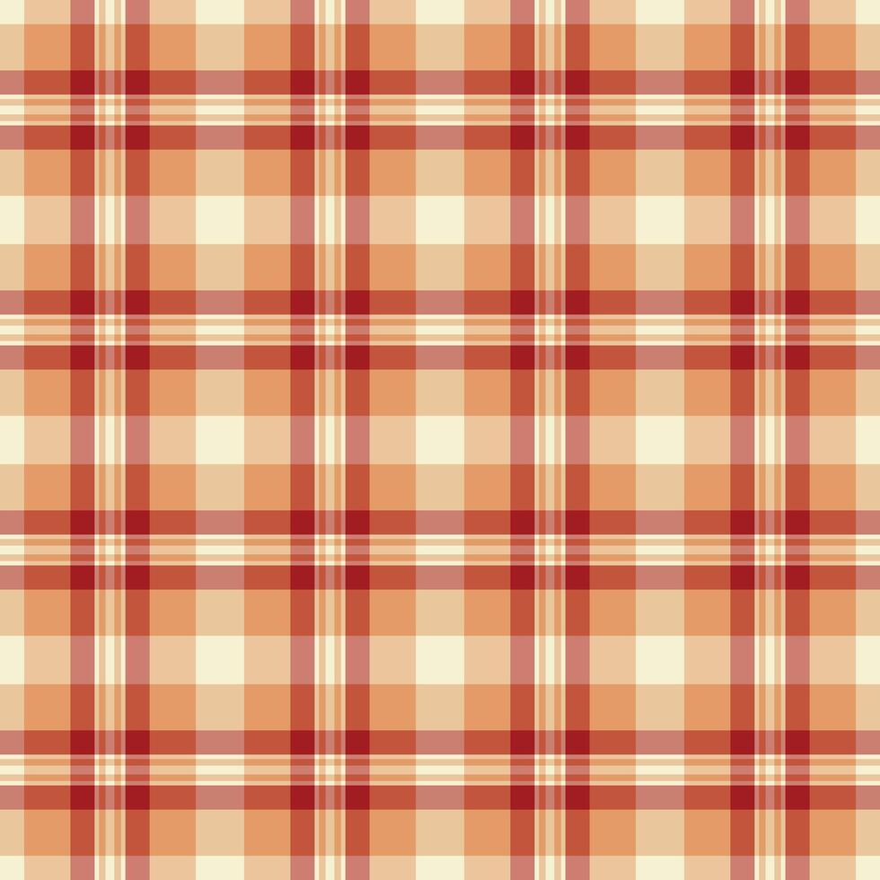 Warm autumnal plaid pattern. Perfect for fallthemed designs, textile prints, or website backgrounds. The repeating texture offers a cozy and inviting aesthetic, symbolizing comfort and tradition. vector