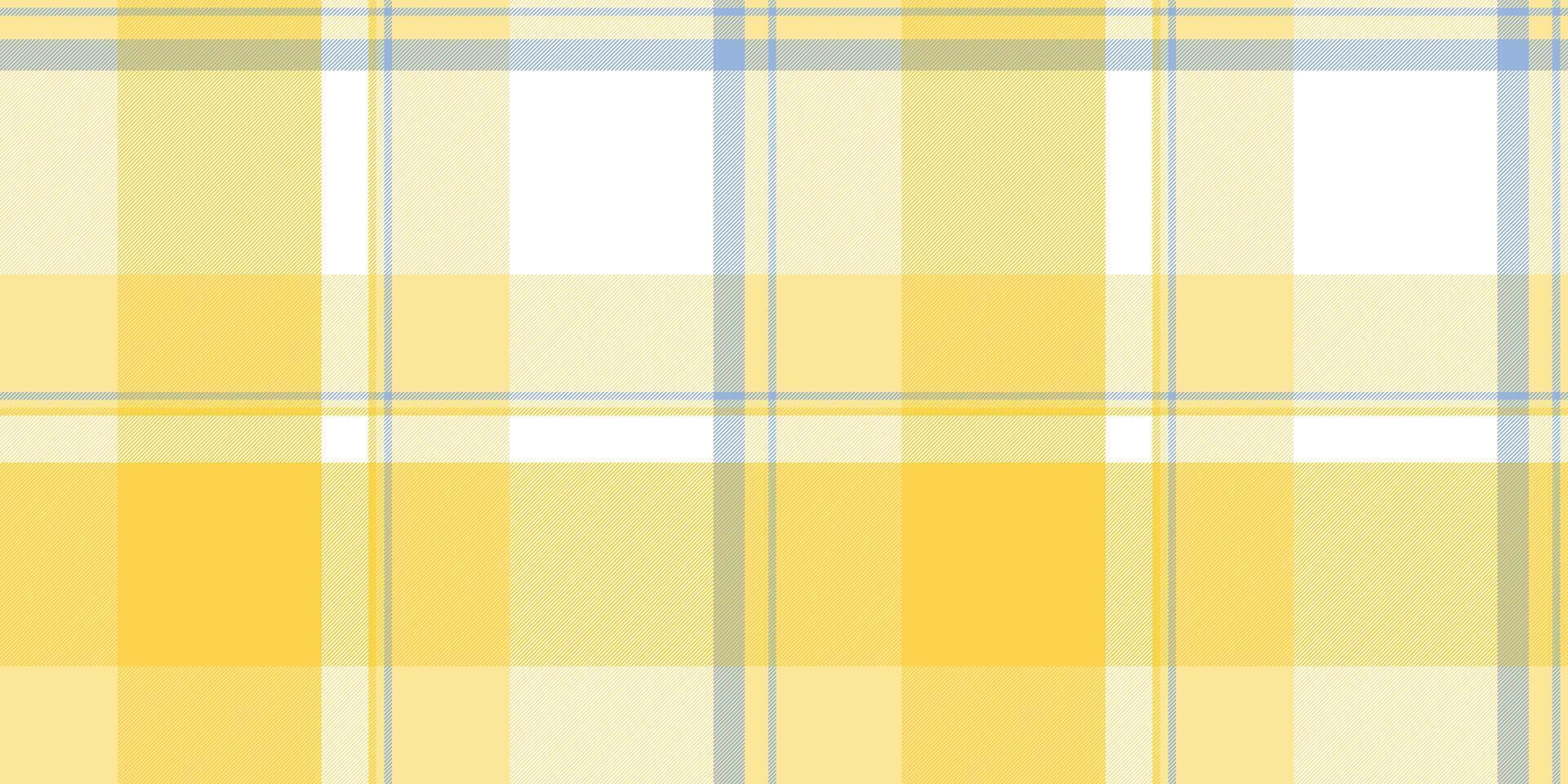 Soft yellow and pale blue plaid pattern. Ideal for textile designs, backgrounds, or website templates. This cheerful, subtle texture evokes feelings of warmth and serenity. vector