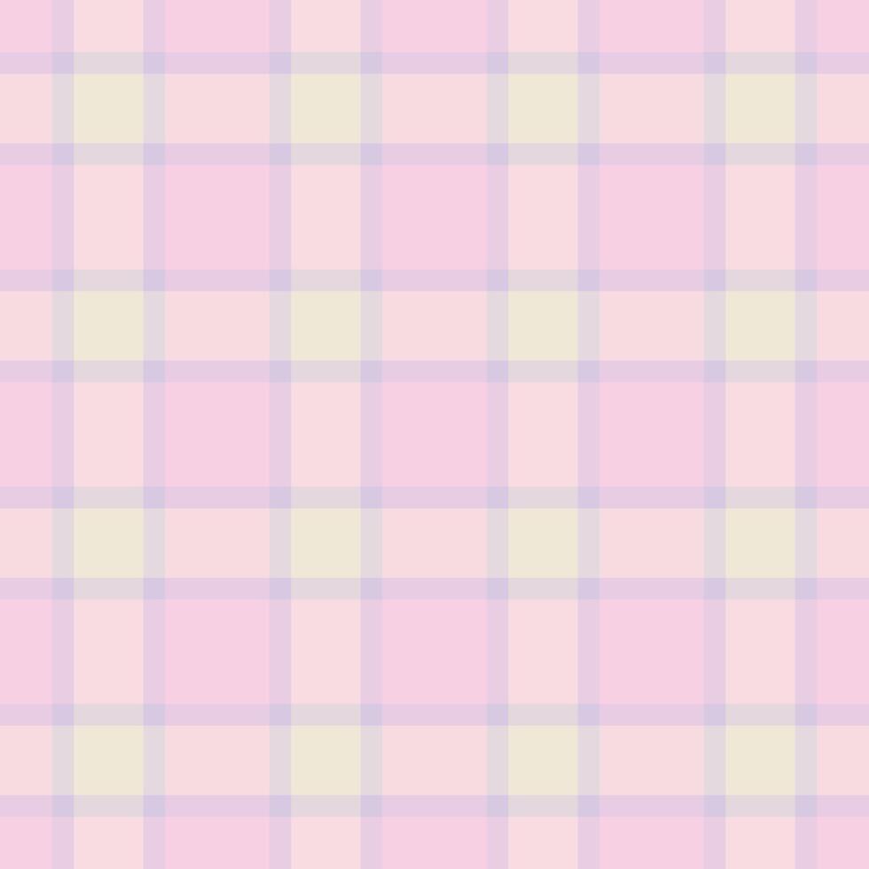 Pastel plaid pattern. Soft, gentle hues create a calming grid, ideal for backgrounds, textiles, or feminine designs. Versatile and soothing texture. vector