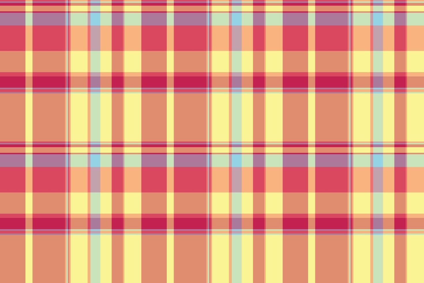 No people check tartan plaid, classy textile texture pattern. Goose fabric seamless background in orange and red colors. vector