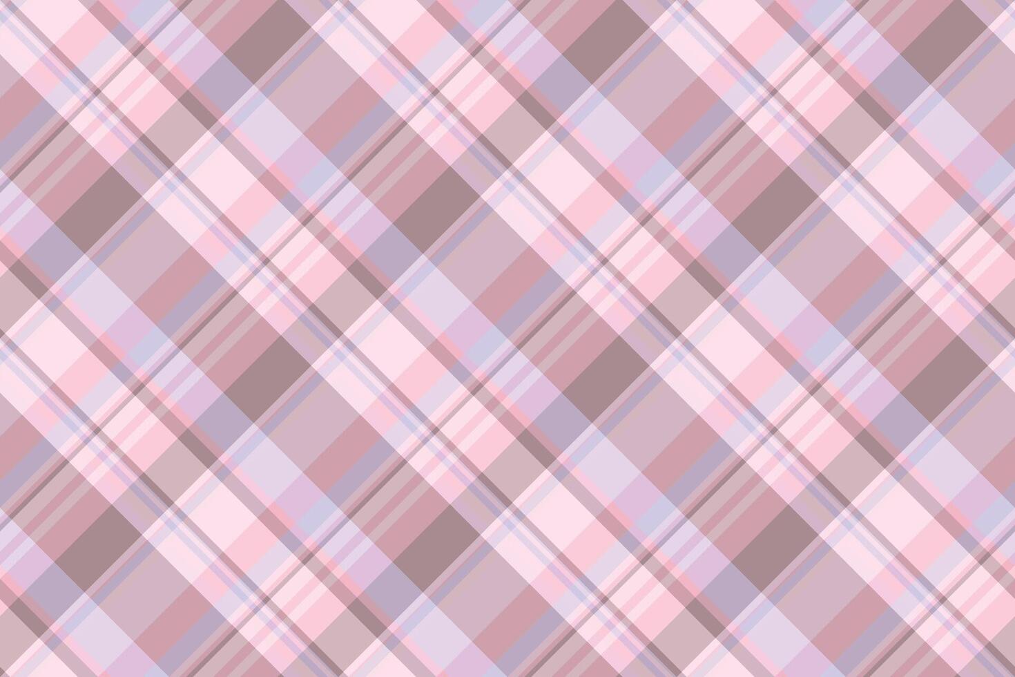 Formal seamless pattern , neutral check plaid tartan. 40s fabric textile background texture in light and pastel colors. vector