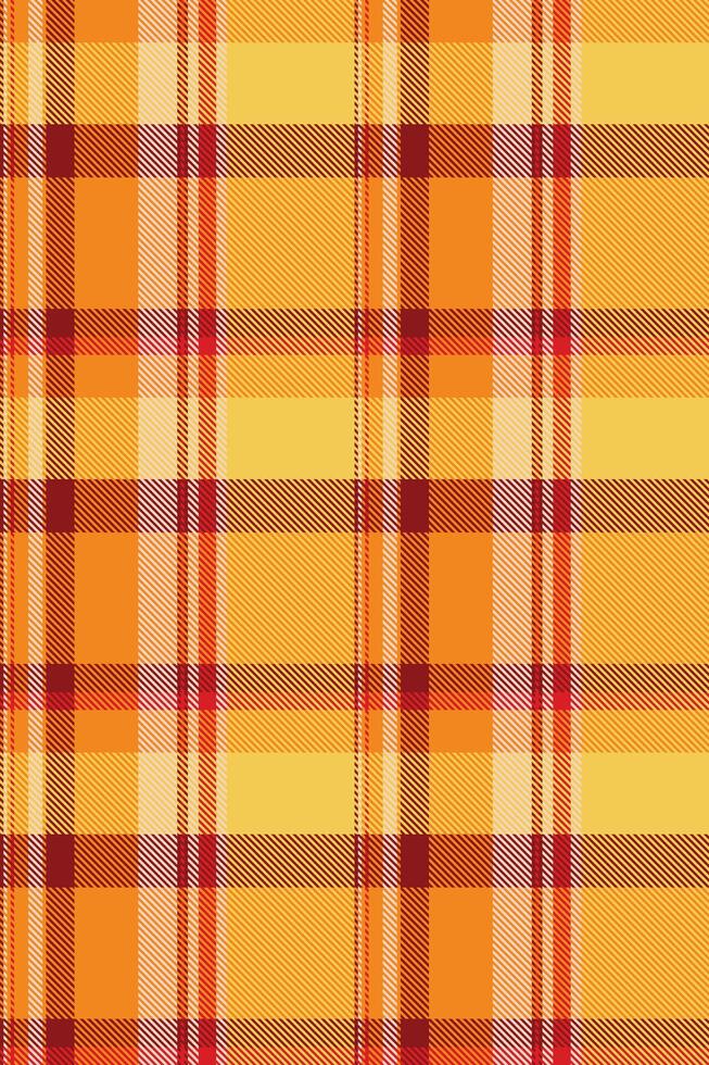 Cross check plaid tartan, pastel background pattern . December texture textile seamless fabric in bright and amber colors. vector