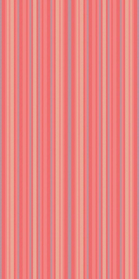 Tainting fabric textile seamless, unique lines pattern vertical. Ptyling stripe background texture in light coral and red colors. vector