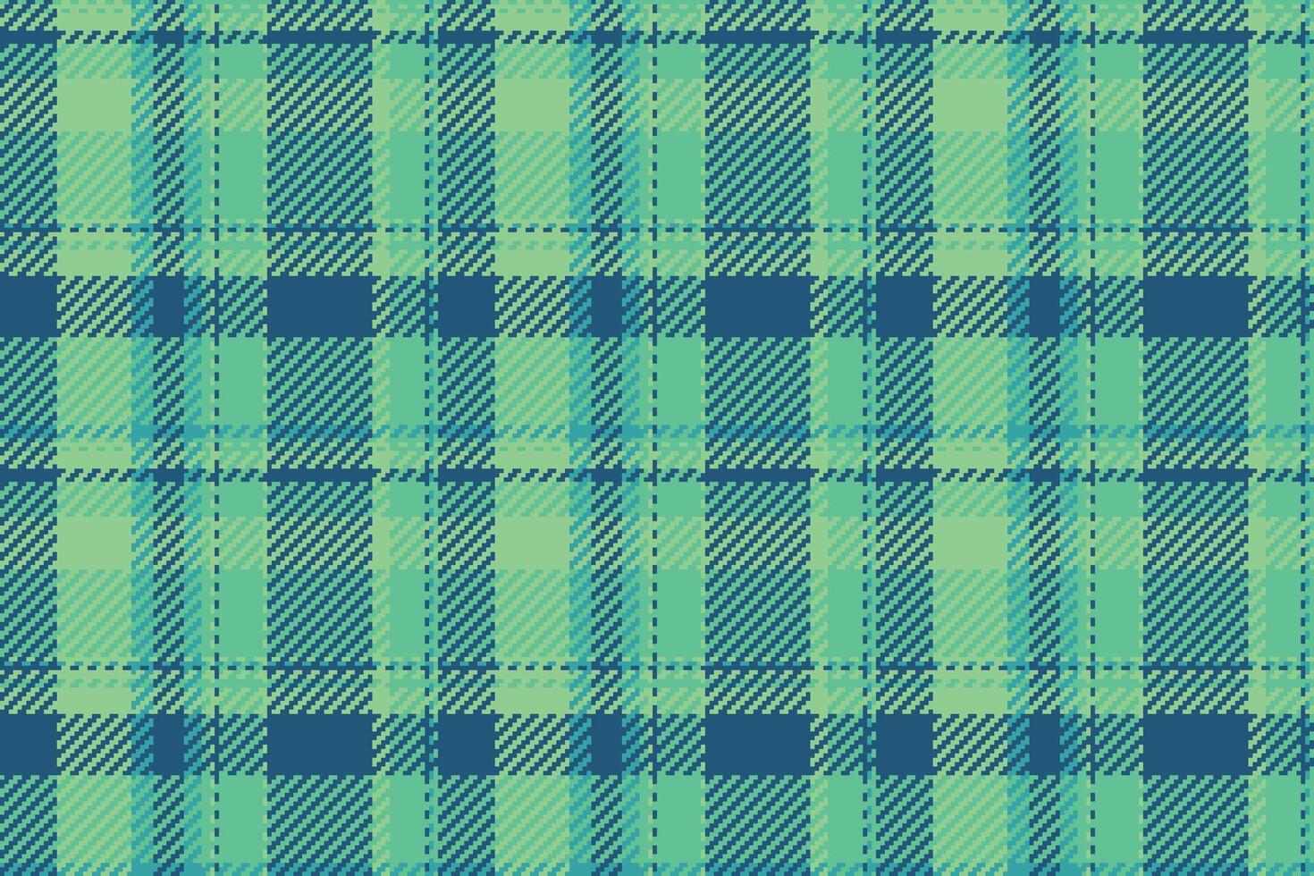 Serene background texture textile, flannel fabric tartan . Goose pattern seamless plaid check in cyan and mint colors. vector