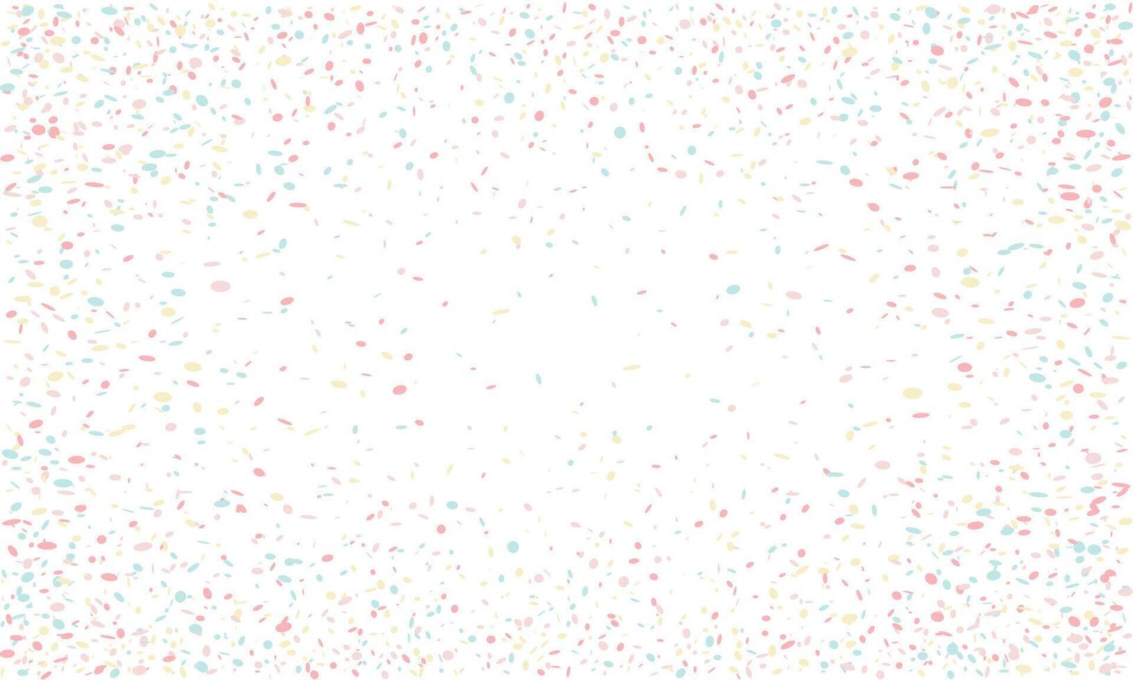 Pastel confetti scattered on white background. Perfect for celebratory designs, invitations, websites, or adding a touch of festive joy. vector