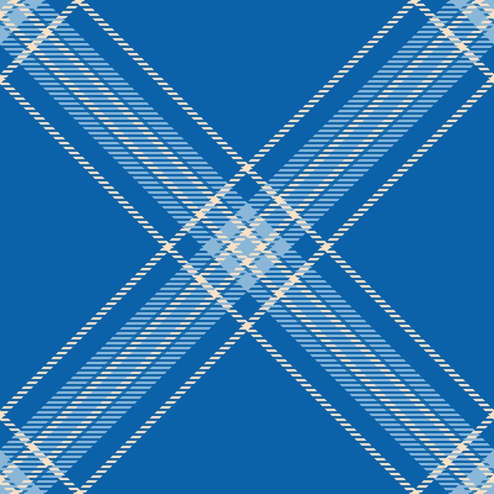 Classic tartan pattern in shades of blue and beige. A timeless design perfect for backgrounds, textiles, or graphic projects. Evokes tradition, comfort, and style. vector