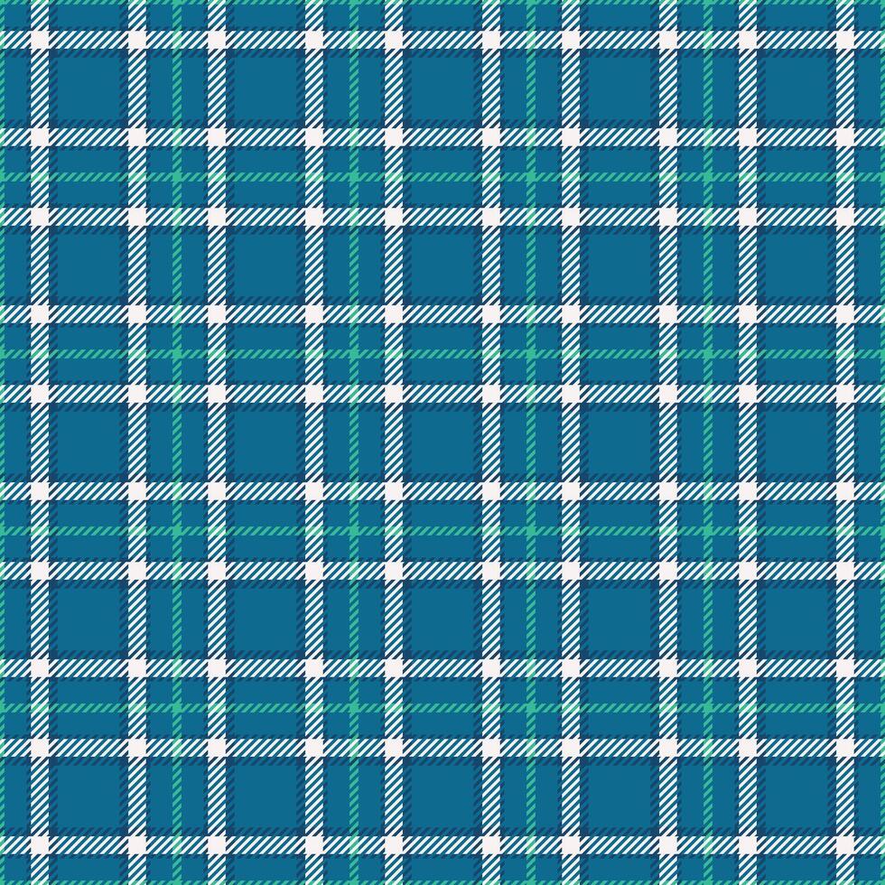 Flooring seamless fabric background, bandanna texture check . Dog tooth textile pattern tartan plaid in cyan and white colors. vector