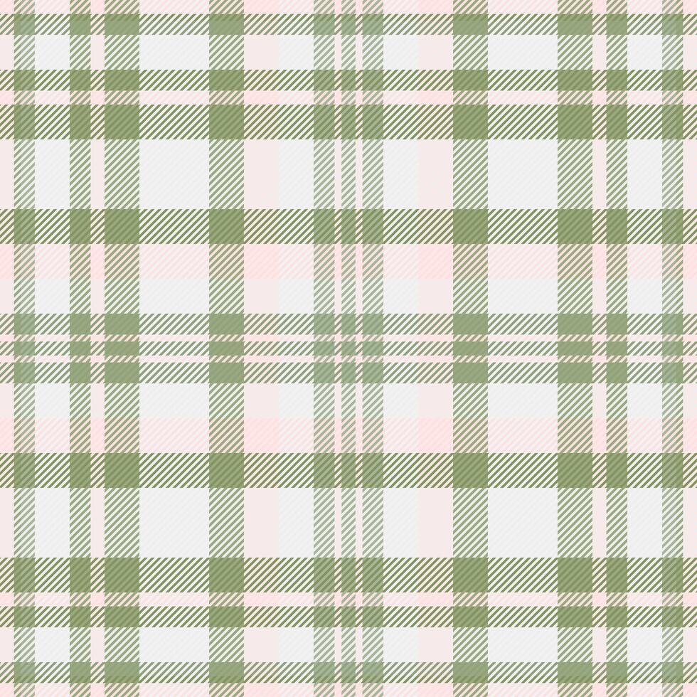 Subtle pastel green and pink plaid pattern. Perfect for textile design, website backgrounds, or crafting projects. This soft, repeating texture evokes feelings of calmness and spring. vector