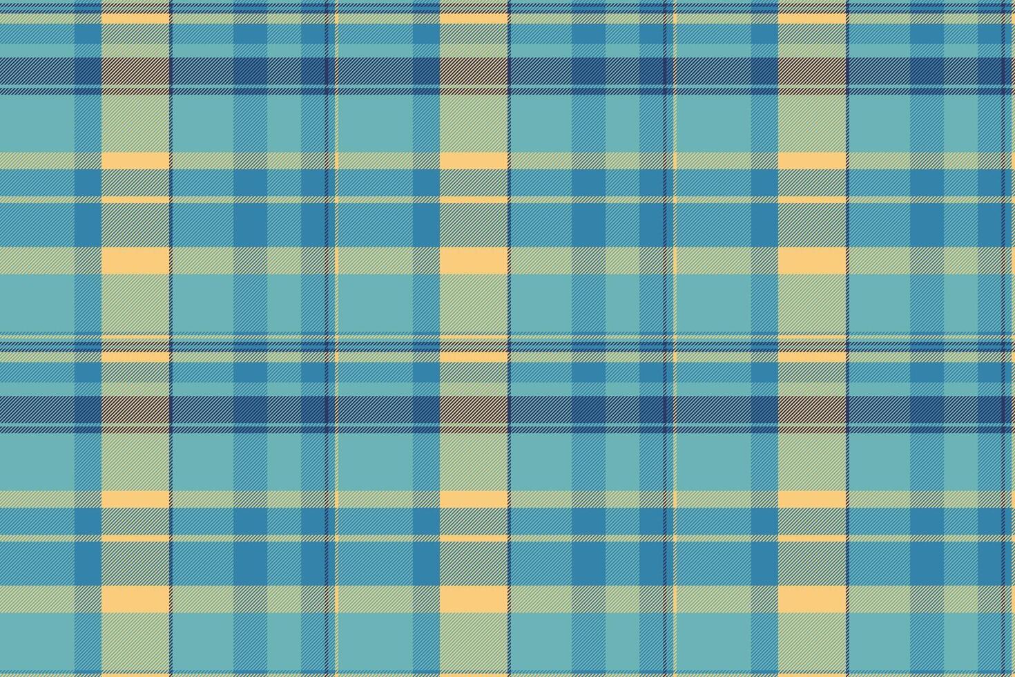 Classic plaid pattern in calming blues and yellows. Versatile design for backgrounds, textiles, or graphic overlays. Timeless appeal. vector