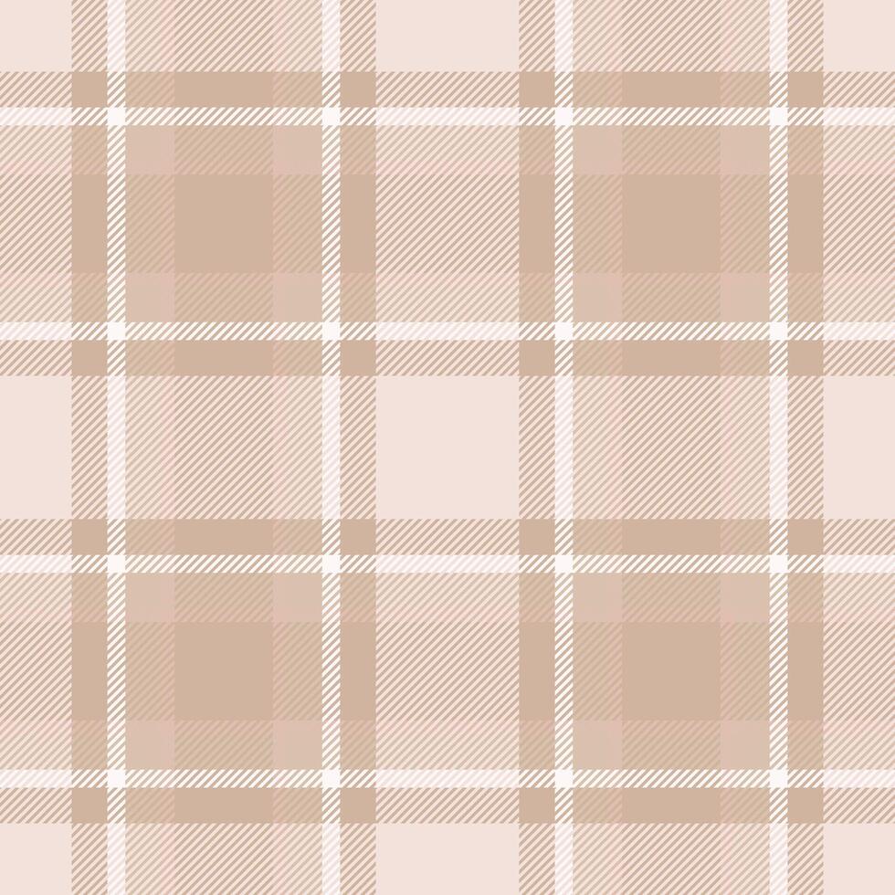 Subtle beige and cream plaid pattern. Elegant, versatile texture ideal for websites, apparel design, or packaging. Evokes feelings of warmth, comfort, and sophistication. vector