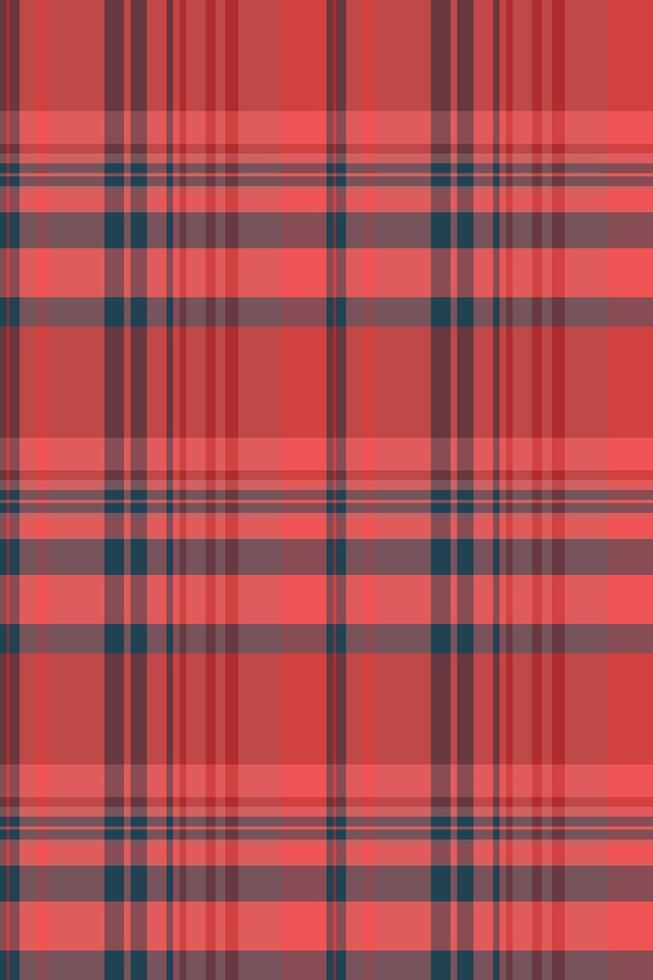 Vibrant coral and navy plaid pattern. Perfect for textile design, apparel, or website backgrounds. This seamless texture offers a modern, stylish, and versatile design element. vector
