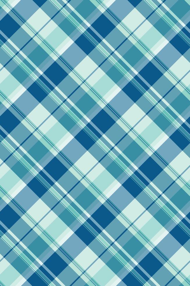 Sketching seamless tartan pattern, event plaid textile . Teenager background fabric texture check in cyan and light colors. vector