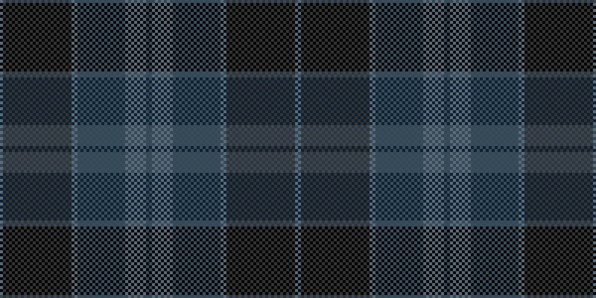 Sophisticated blue and black plaid pattern. Perfect for textile designs, website backgrounds, or adding a touch of classic style to any project. The subtle texture adds depth and visual interest. vector
