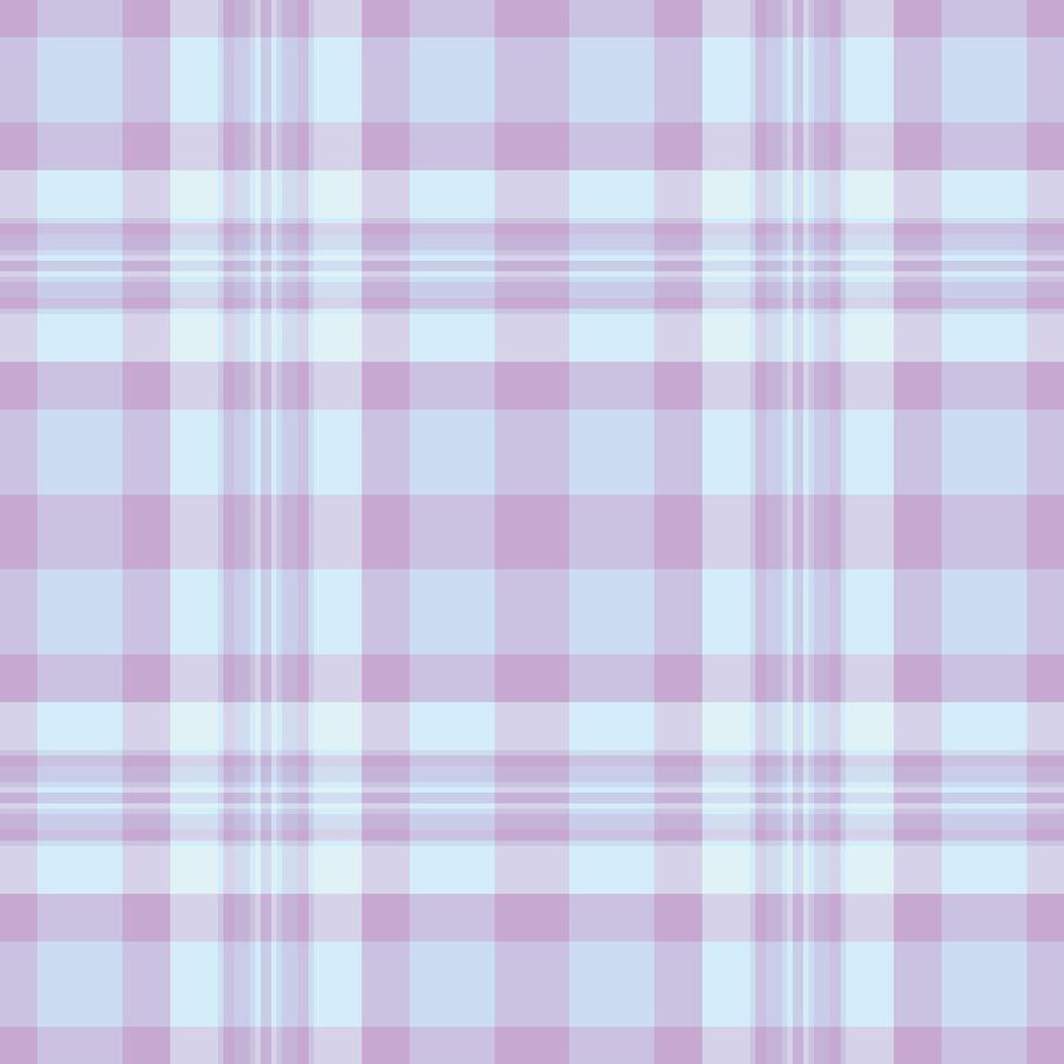 Soft pastel plaid pattern in lavender and light blue. Perfect for backgrounds, textile design, or adding a touch of gentle elegance to your projects. vector