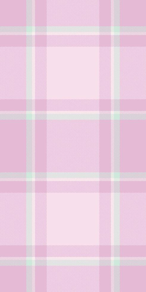 Soft pastel pink and mint green plaid pattern. Ideal for textile design, websites, packaging, or stationery. A delicate and feminine design conveying gentleness and serenity. vector