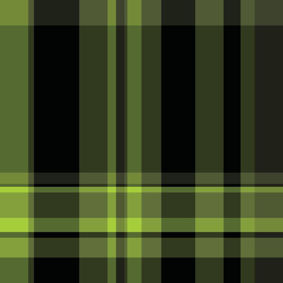 Stylish dark green and lime plaid pattern. Perfect for textile design, website backgrounds, or modern fashion projects. vector