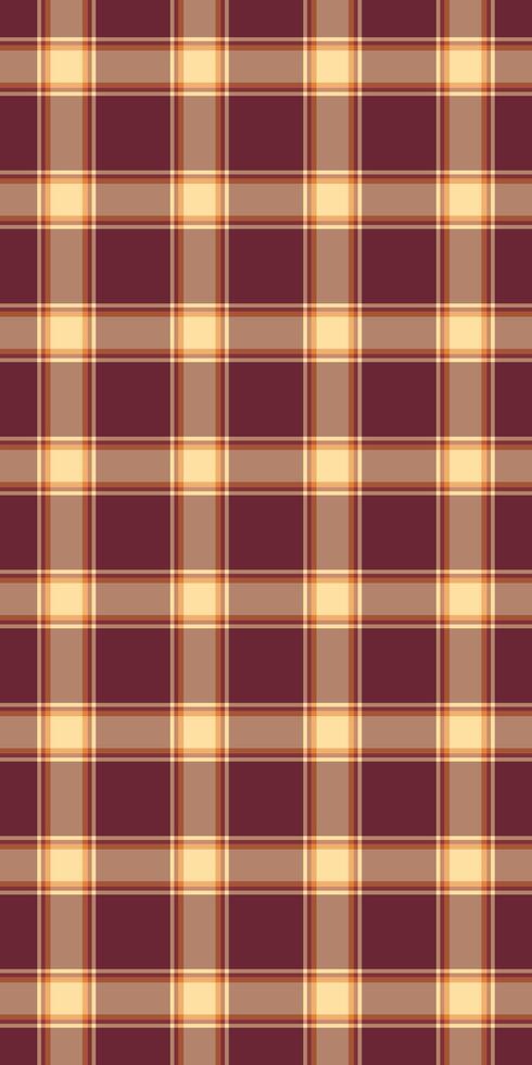 Elegant burgundy and beige plaid pattern. Perfect for textile design, website backgrounds, or autumnal themed projects. vector