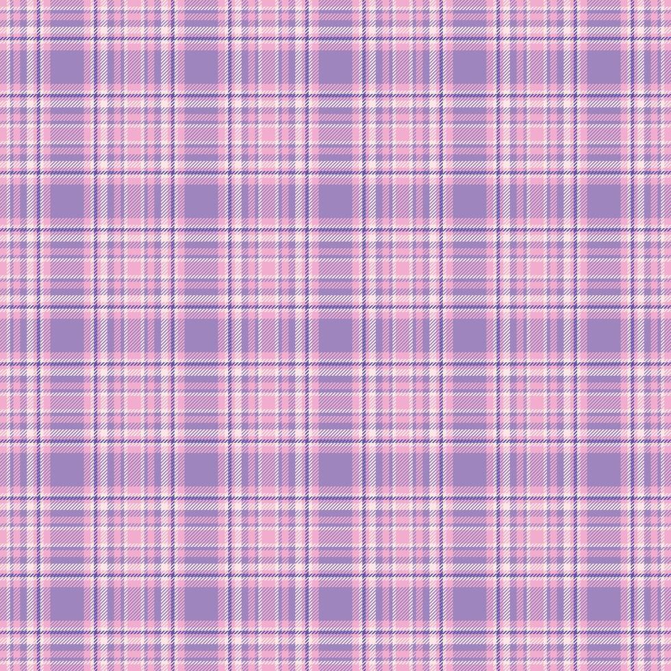 Length fabric check , artistic pattern tartan texture. Perfect seamless plaid background textile in pink and violet colors. vector