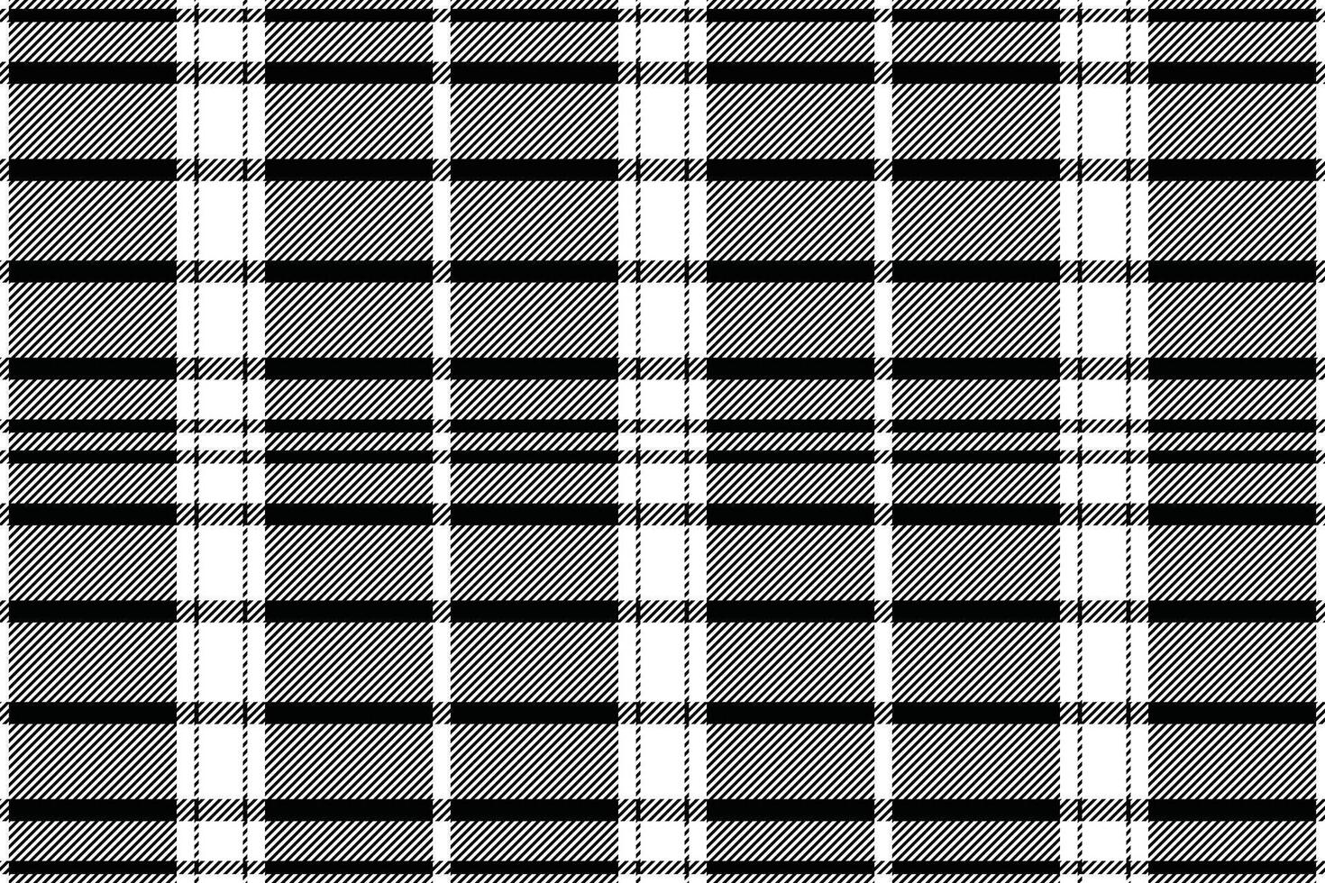 Stylish black and white plaid pattern. Perfect for textile design, website backgrounds, or fashion projects. Clean, modern, and versatile, this timeless graphic offers a sophisticated aesthetic. vector