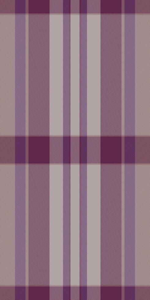Artwork plaid background seamless, effect textile check tartan. Windowpane fabric pattern texture in grey and pink colors. vector