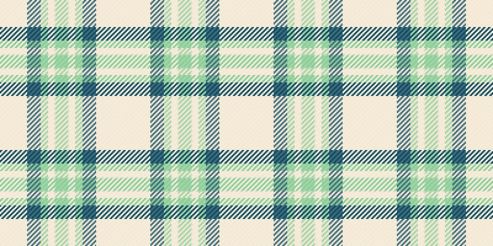 Seamless pastel green and teal plaid pattern. Perfect for textile design, website backgrounds, or any project needing a fresh, stylish, and subtly textured look. vector