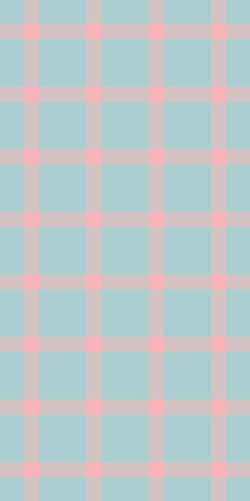 Pastel pink and teal plaid pattern. Perfect for backgrounds, textiles, or website design. Soft, delicate, and subtly elegant, this image evokes feelings of calm and serenity. vector