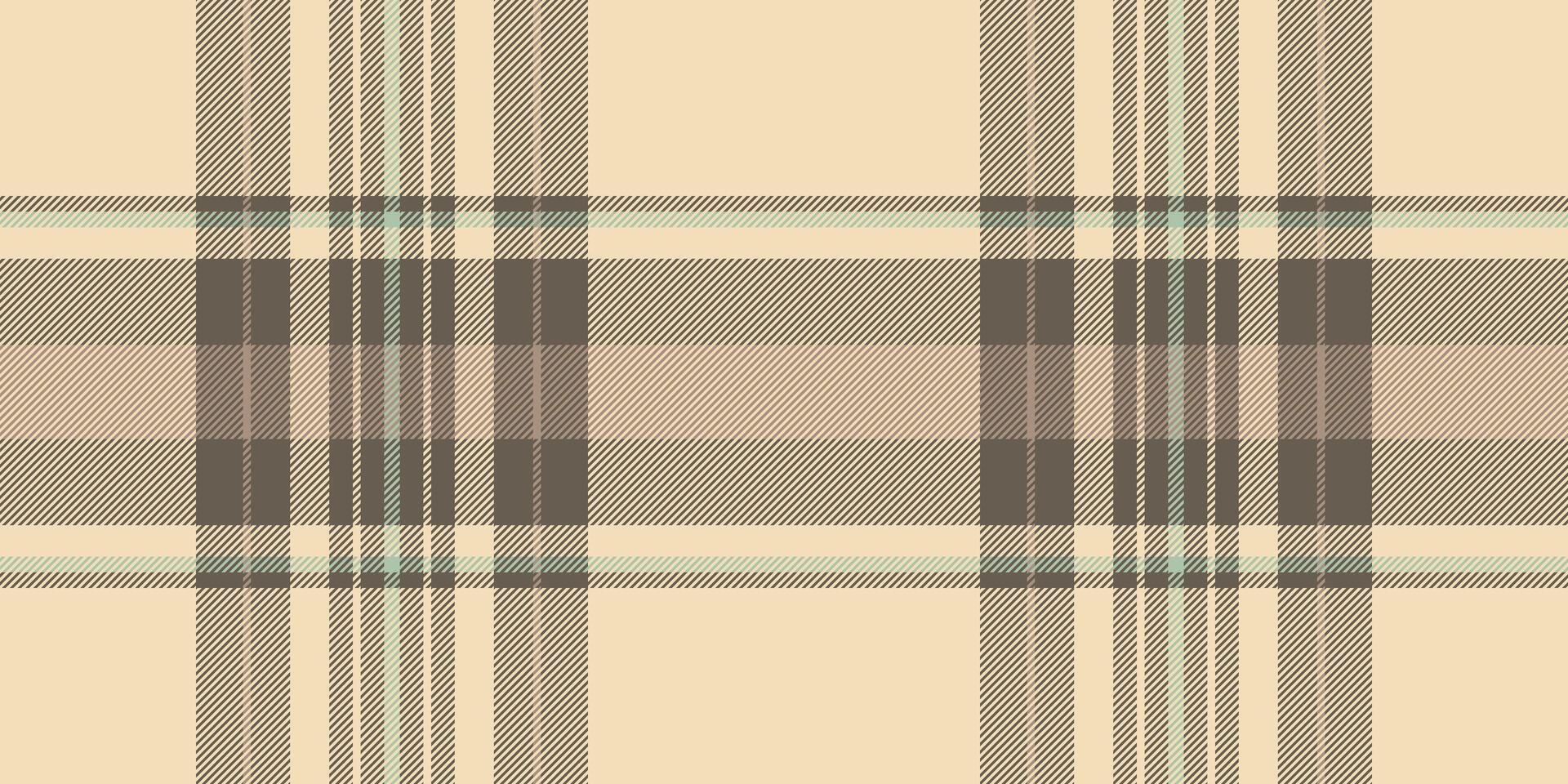 Subtle beige and brown plaid pattern. Perfect for textile design, fashion, websites, or as a background. Evokes feelings of warmth, comfort, and classic style. vector