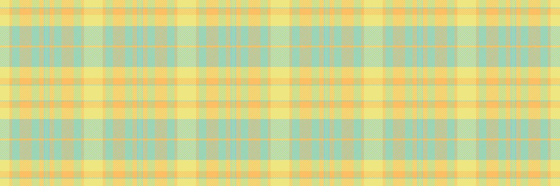 Pastel plaid pattern background. Soft yellow and mint green hues create a cheerful, springlike texture ideal for website banners, fabric design, or packaging. vector