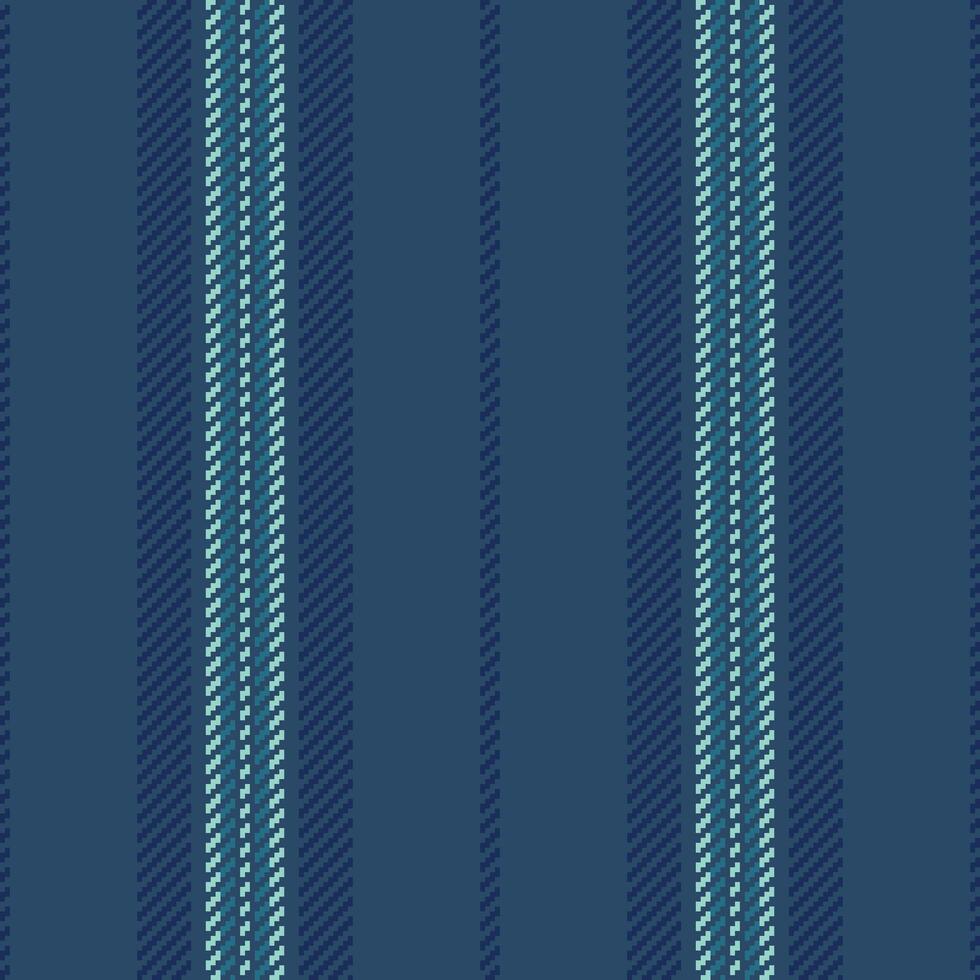 Effect stripe lines seamless, tailor vertical textile. Page texture background fabric pattern in cyan and blue colors. vector